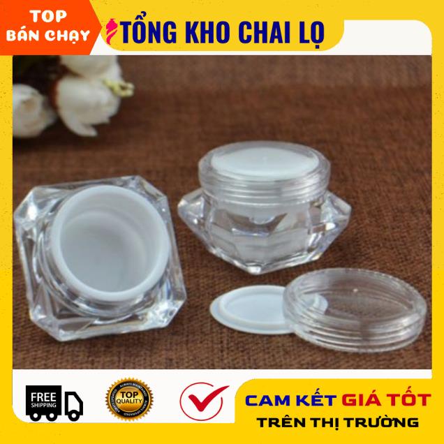Hủ kim cương 10g - hu dung my pham - hu chiet my pham - hu dung kem - chai lo my pham