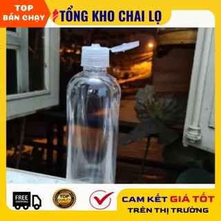 Chai lọ nhựa pet đựng nắp bật 500ml đựng gel [giá sỉ tận gốc]