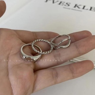 Set 3 chiếc nhẫn thiết kế đơn giản thời trang QU3