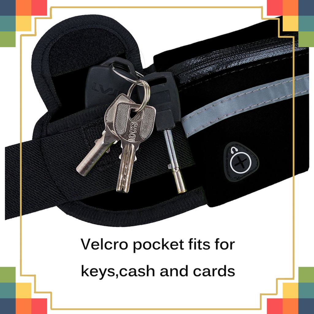 Túi đi bộ đeo bình nước Sport A001 phản xạ túi xách dây lưng đi bộ túi xách bụng túi xách hông mang nước vntkx