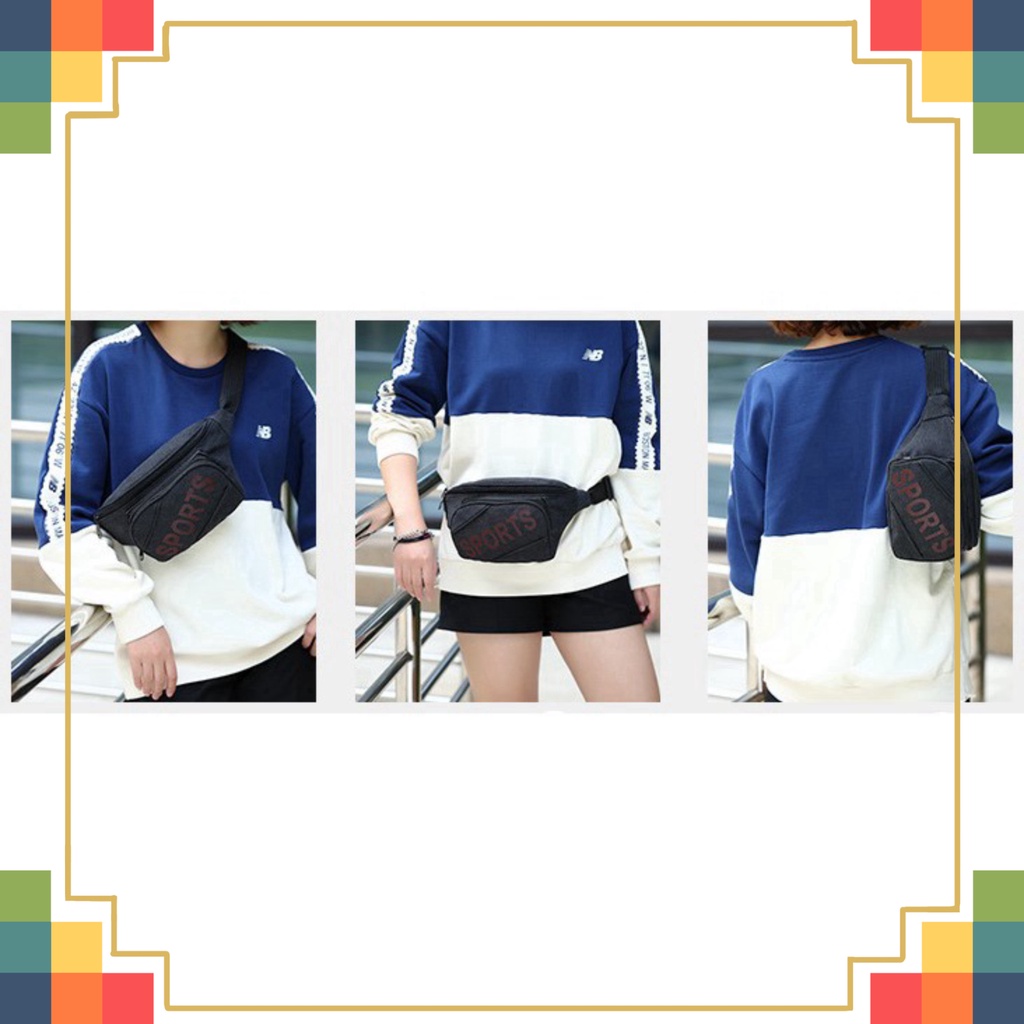 Túi đựng máy tính bảng đi bộ Sport T012 túi xách tay hông túi xách tay dây lưng đi bộ trang điểm túi xách tay bụng ngực
