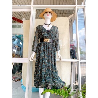 đầm voan dáng dài siêu đẹp