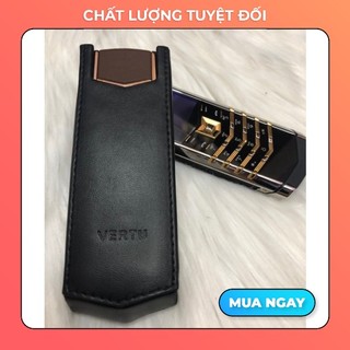 ⚡bao da nắp gấp vertu singnature s dập vân trơn⚡