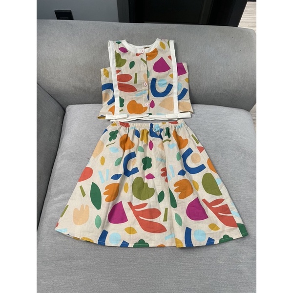 Bộ váy áo bé gái sát nách