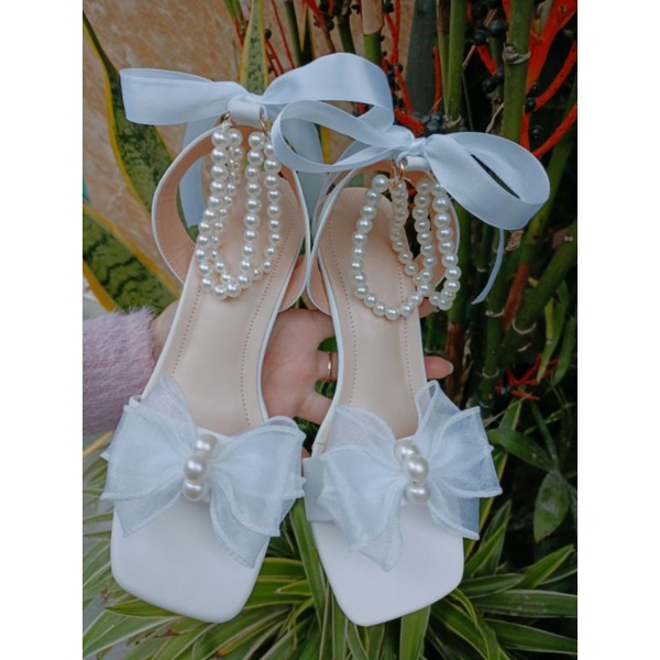 Dép sandal nơ hậu Ngọc T06 gót nhọn 7 cm
