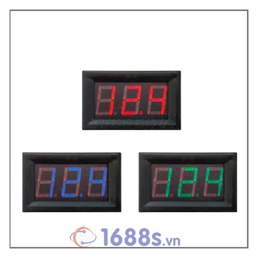 Đồng hồ hiển thị điện áp DC 4.5V -30V 2 Dây - 1688s.vn