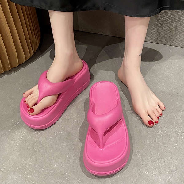 Dép bánh mì 2023 mùa hè mới dép lê dày đáy