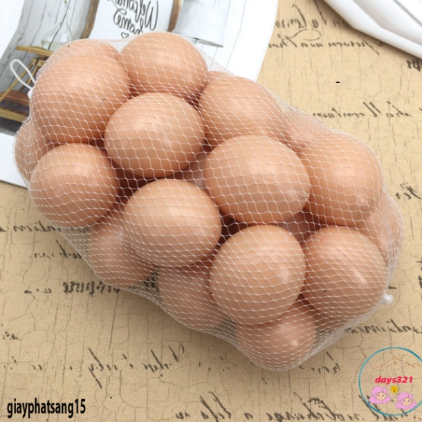 Set 10 hột gà giả bằng nhựa cho quy mô chuồng ấp trứng trứng gà mô hình cho học xá trứng mồi cho gà tre đẻ