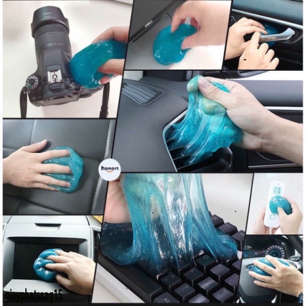 Gel đazinăng Super Clean – Slime rửa sạch dọn dẹp vệ sinh ô tô, bàn phím, điện thoại, bụi bẩn, laptop tải trọng 80gram