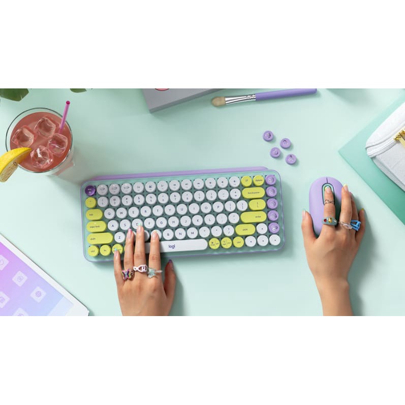 Bàn Phím Cơ Không Dây Bluetooth Logitech POP Keys | Hàng Chính Hãng | Bảo Hành 12 Tháng | LSB Store