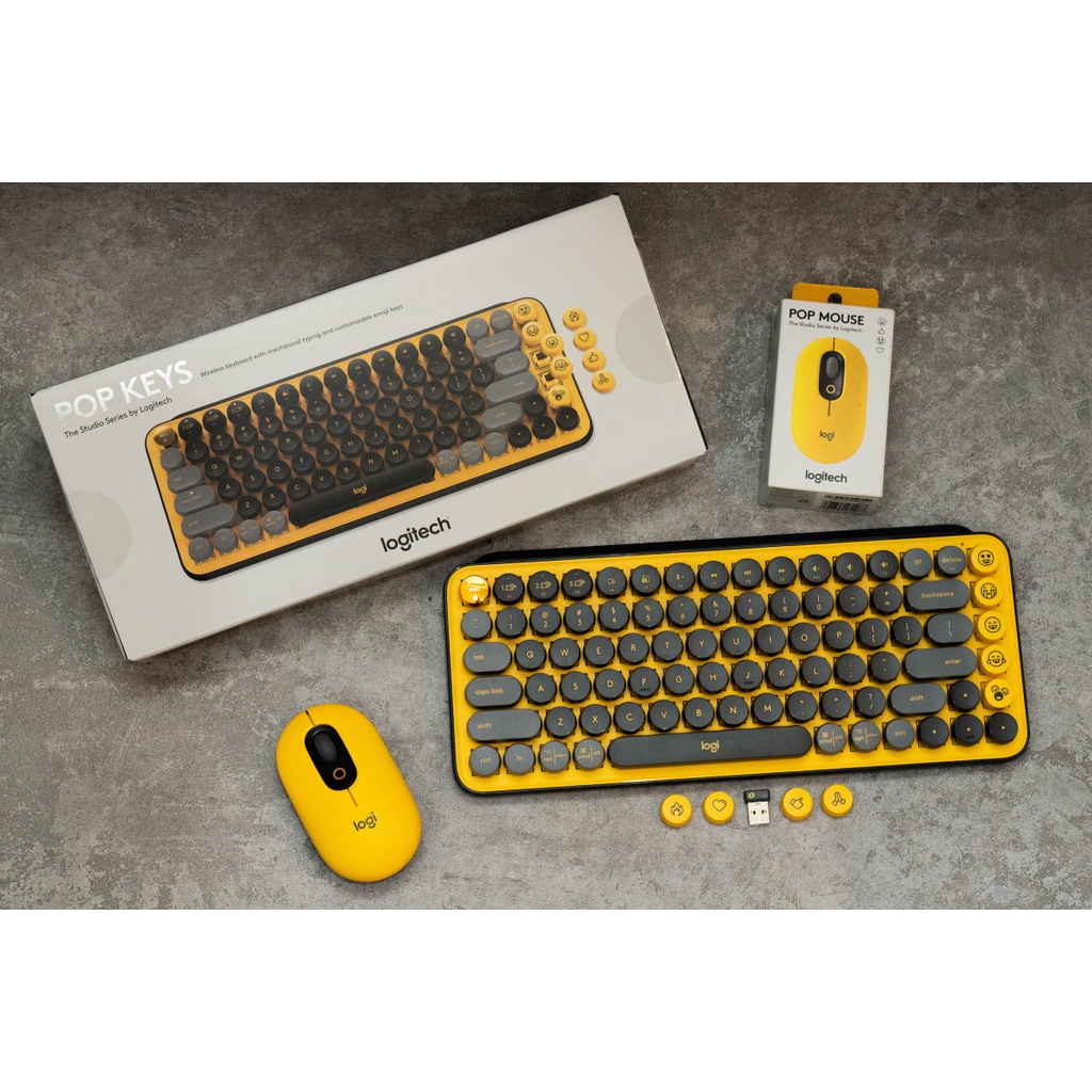 Bàn Phím Cơ Không Dây Bluetooth Logitech POP Keys | Hàng Chính Hãng | Bảo Hành 12 Tháng | LSB Store