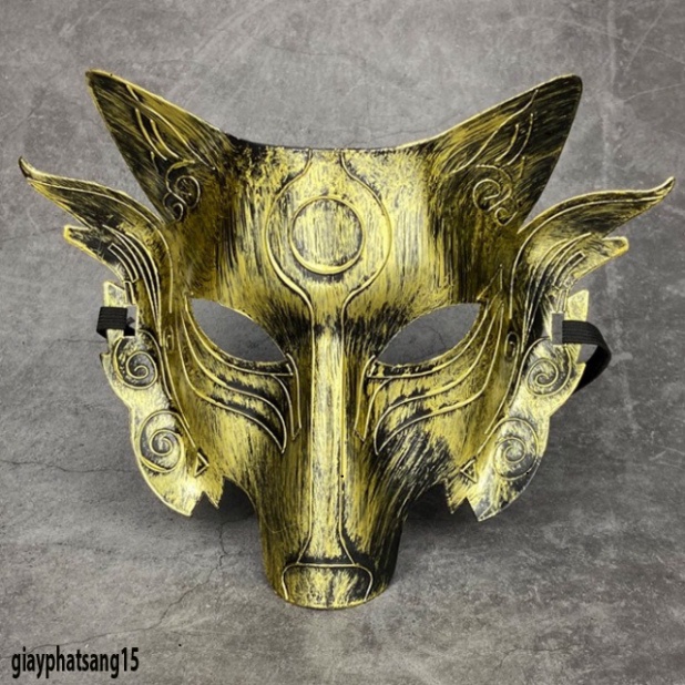 -Mặt Nạ hóa thân Halloween Hình Đầu Sói - MẶT NẠ CHÓ SÓI LÔNG-Mặt Nạ hóa thân Hình Đầu Sói Kinh Dị