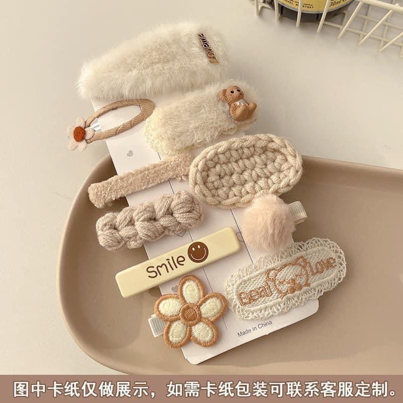 Sét 7 kẹp tóc kute cho bé