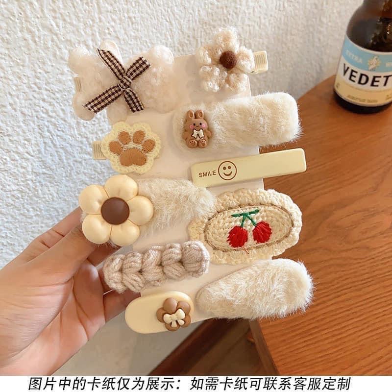 Sét 7 kẹp tóc kute cho bé