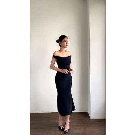 Váy Body Dài Trễ Vai V05