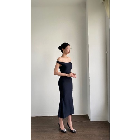 Váy Body Dài Trễ Vai V05