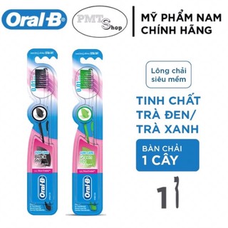 Bàn chải đánh răng oral - b trà đen/ trà xanh