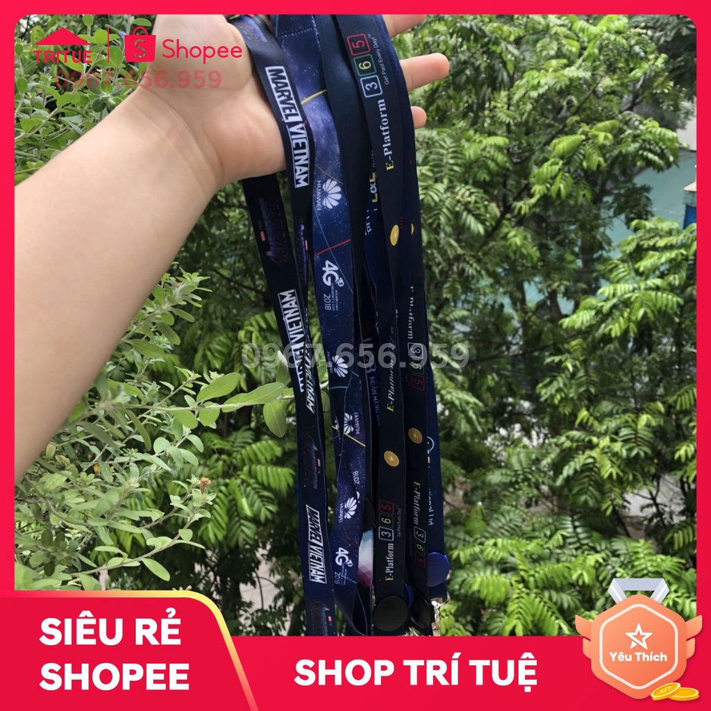 In dây đeo thẻ - In dây đeo thẻ giá rẻ theo yêu cầu của khách hàng tại Hà Nội từ 10 dây.