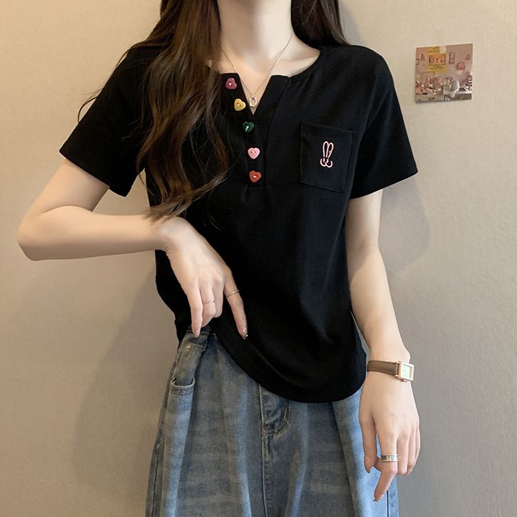 Áo Thun Tay Ngắn Dáng Ôm Thiết Kế Ba Chiều Thời Trang Mùa Hè Cho Nữ