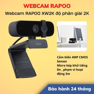 Webcam rapoo xw2k độ phân giải 2k | hàng chính hãng | bảo hành 24 tháng | lsb store