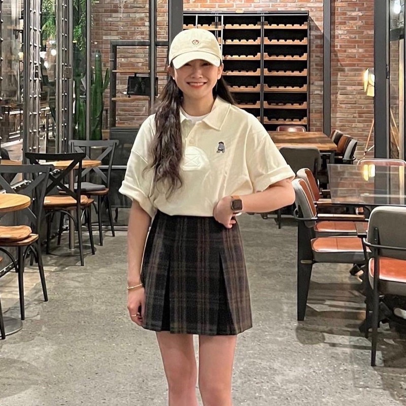 ÁO POLO SPAO CHÍNH HÃNG SALE MÀU CREAM