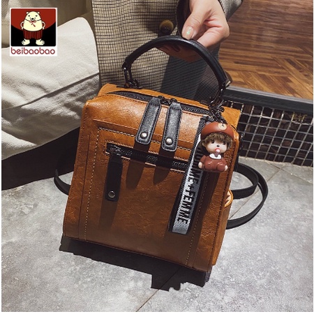 Túi xách nữ Túi đeo chéo dáng Balo thời trang đi học đi chơi da mềm Size 30