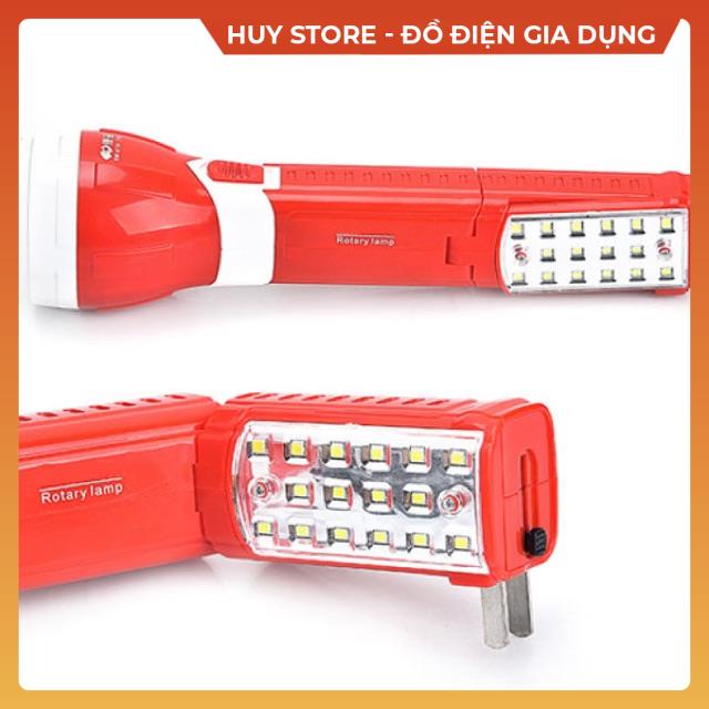 Đèn Pin Sạc Kiêm Đèn Bàn Đa Năng 2 trong 1 Huy Store