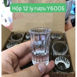 Bộ 6 chén uống rượu mạnh sọc y6005