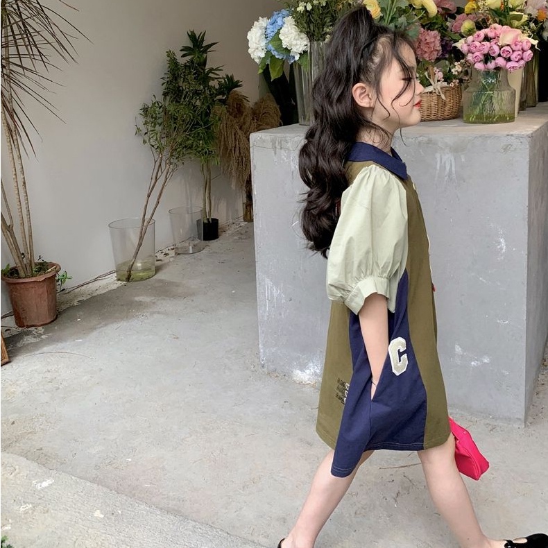 2023 Áo Thun Polo Tay Ngắn Phong Cách Hàn Quốc Thời Trang Mùa Hè Mới Dành Cho Bé Gái