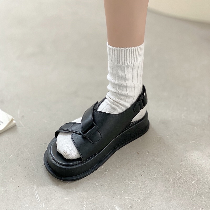 Sandal Quai Chéo Có Móc Chỉnh Đo Dài Phong Cách Cá Tính Năng Động
