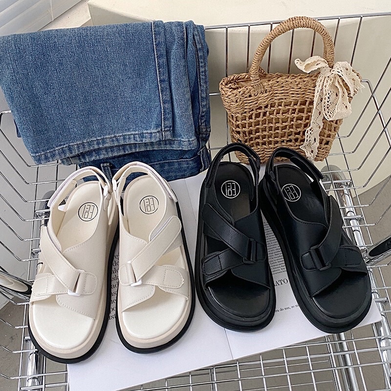 Sandal Quai Chéo Có Móc Chỉnh Đo Dài Phong Cách Cá Tính Năng Động