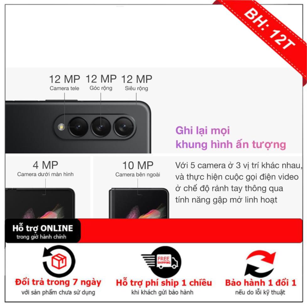 Điện Thoại Galaxy Z Fold 3 5G 256GB Chính hãng SSVN Mới Nguyen Seal Bảo Hành 1 Năm . | BigBuy360 - bigbuy360.vn