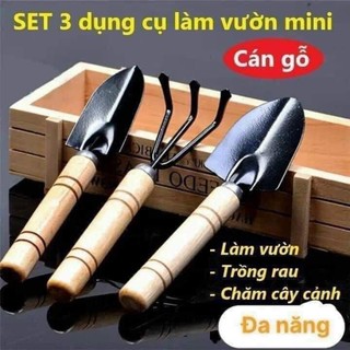 Bộ 3 cuốc xẻng làm vườn mini