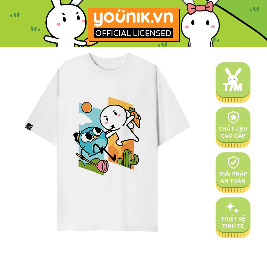 Áo thun Thỏ én unisex năng động dành cho fan Thỏ Bảy Màu và én