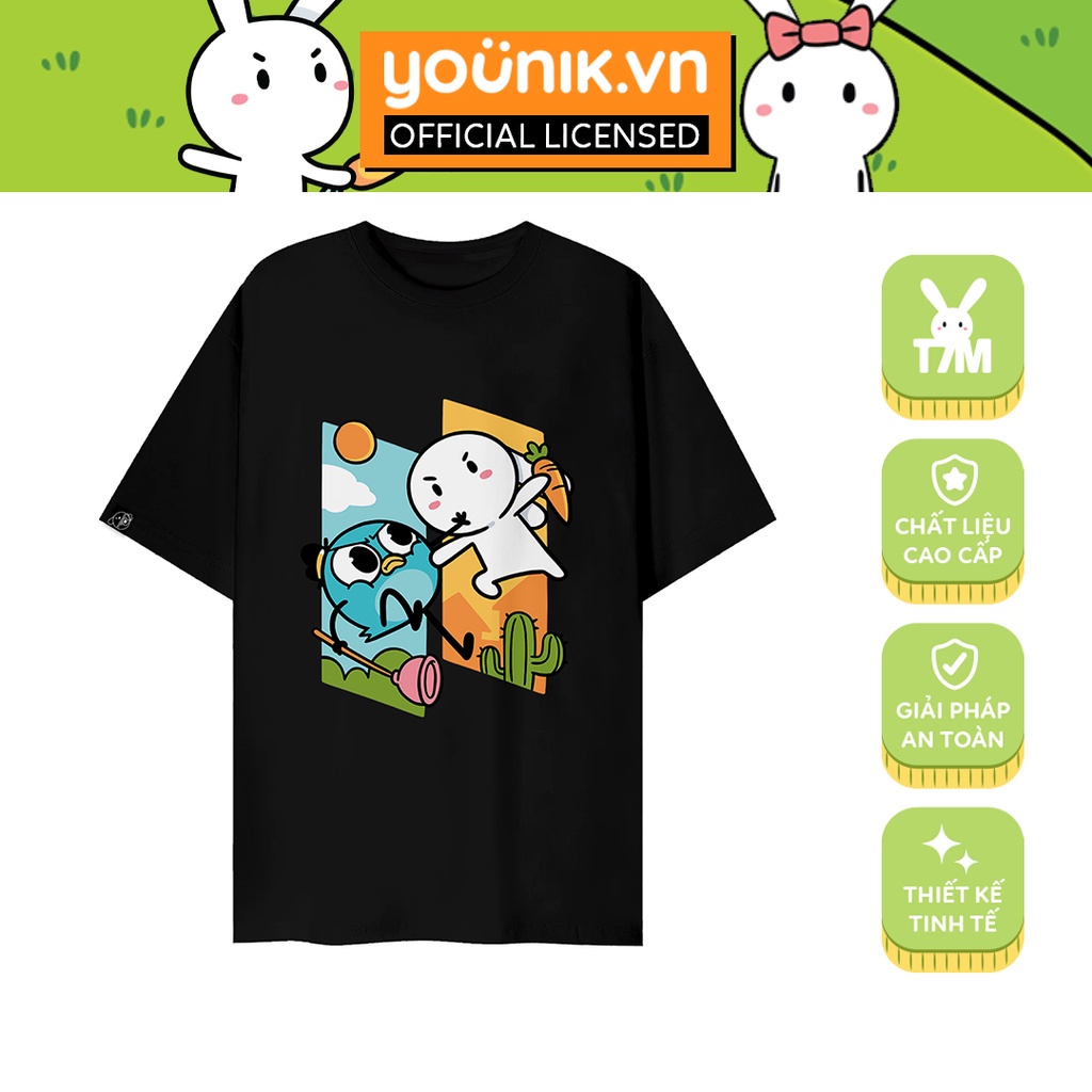 Áo thun Thỏ én unisex năng động dành cho fan Thỏ Bảy Màu và én