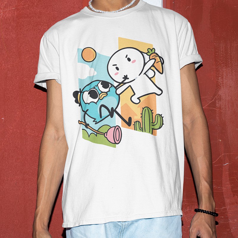 Áo thun Thỏ én unisex năng động dành cho fan Thỏ Bảy Màu và én