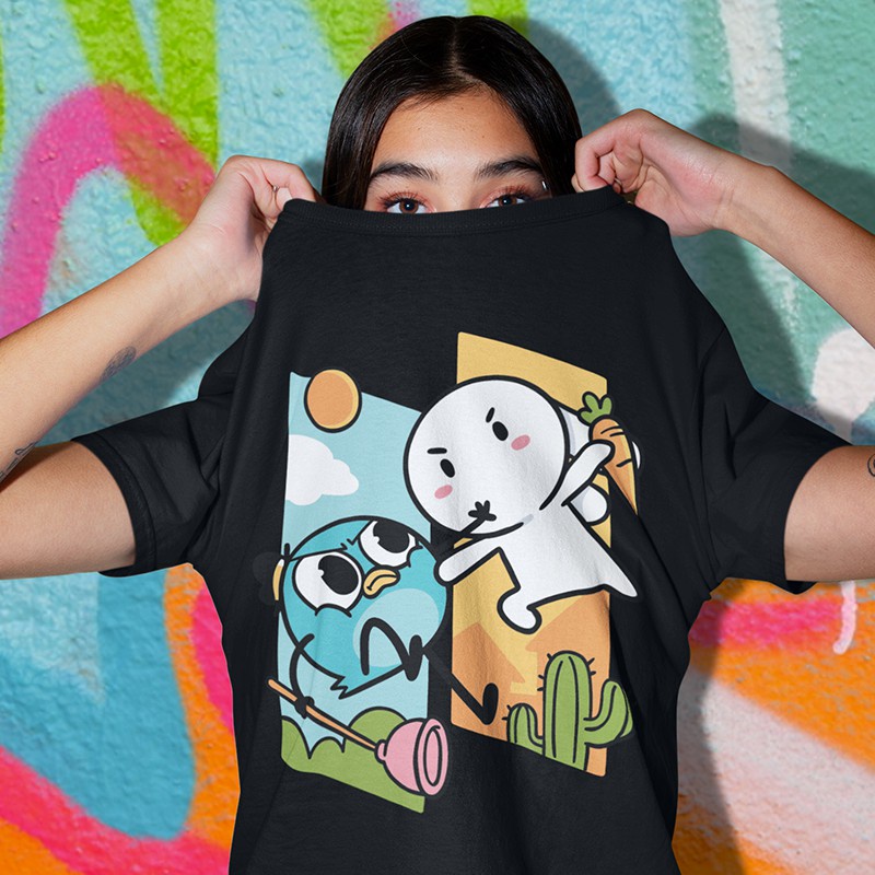 Áo thun Thỏ én unisex năng động dành cho fan Thỏ Bảy Màu và én