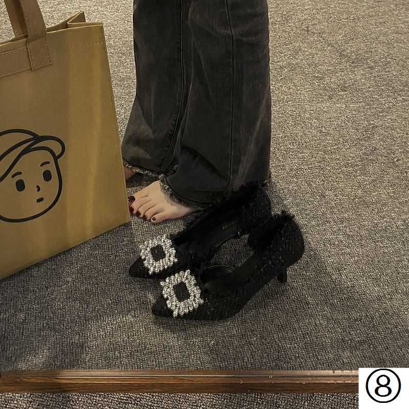 Giày Cao Gót Mũi Nhọn Thiết Kế Mới Thời Trang Mùa Xuân Thu 2023 Dành Cho Nữ