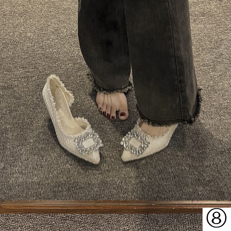 Giày Cao Gót Mũi Nhọn Thiết Kế Mới Thời Trang Mùa Xuân Thu 2023 Dành Cho Nữ