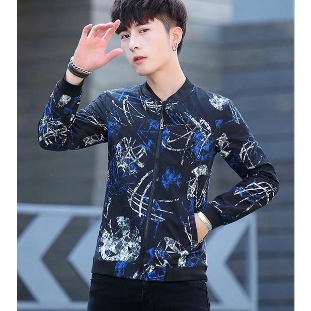 Áo khoác nam áo khoác nữ áo khoác unisex bomber vẩy sơn phong cách đường phố trẻ trung năng động Zenkonam MJK 014