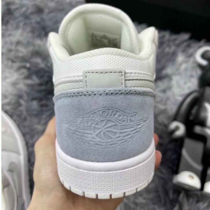 Giày thể thao Jordan cổ thấp Low Paris xám Cao Cấp Full Bill Box, Giày Sneaker JD AF1 nam nữ ullzang đi học đi chơi N1