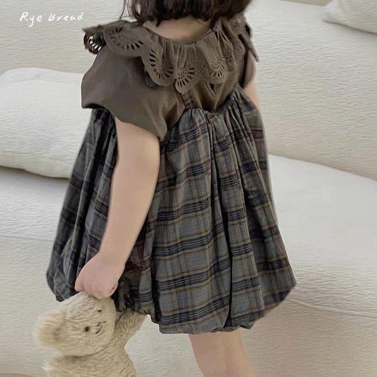 Đầm Hai Dây Họa Tiết Hoa Dễ Thương Phong Cách Hàn Quốc Cho Bé Gái