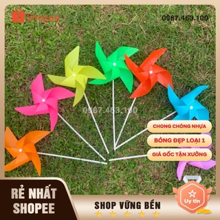 20 chiếc Chong Chóng Nhựa 4 Cánh 7 màu, 20 Chiếc Chong chóng Nhựa 5 Cánh 5 Màu Size 19cm Siêu Bóng Đẹp
