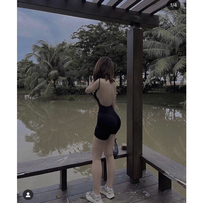Jumpsuit Đồ Bay Hở Lưng Sexy Có Mút Viibodysuit