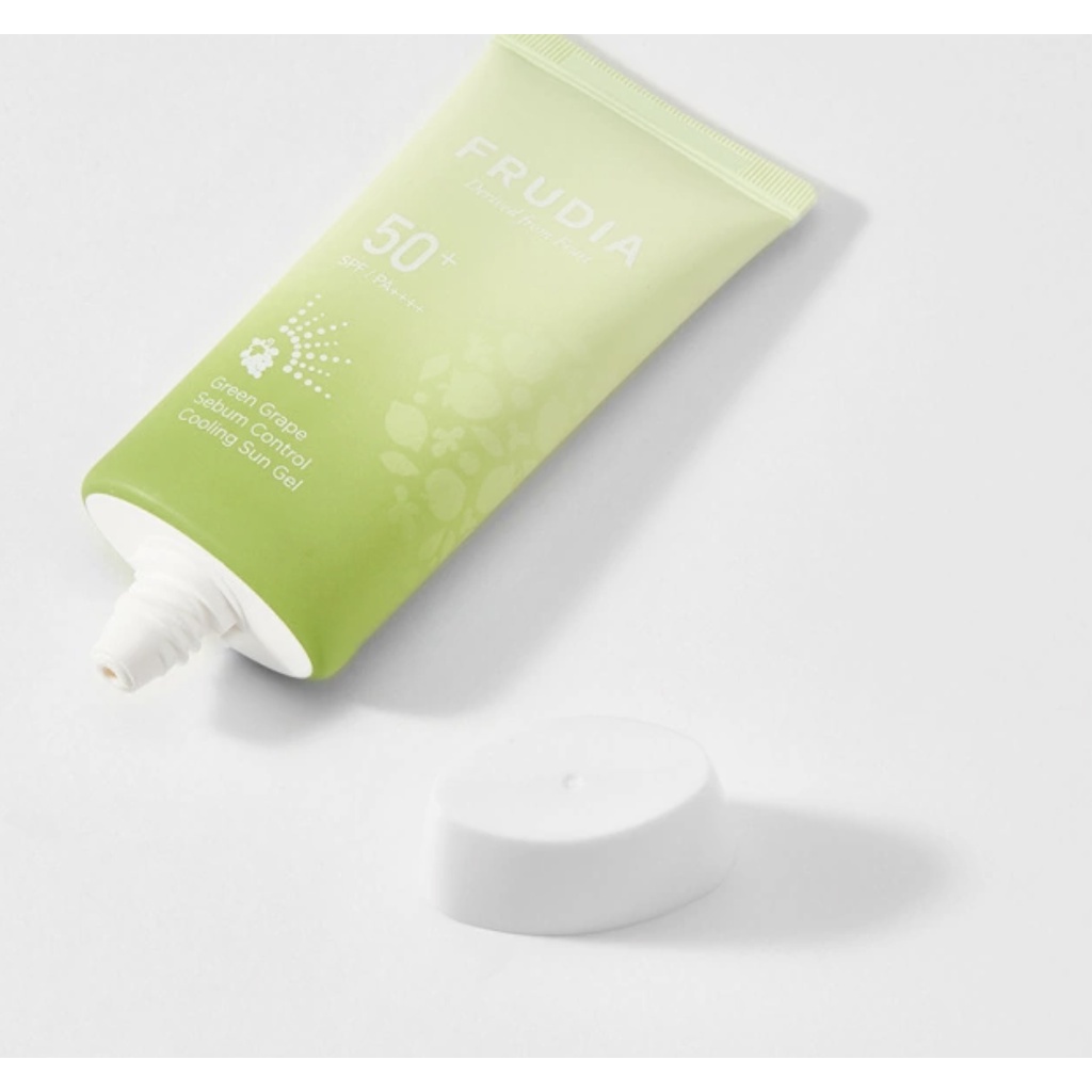 [Tặng 88k] Kem Chống Nắng Kiềm Soát Bã Nhờn Dạng Gel Frudia Green Grape Sebum Control Cooling Sun Gel SPF50+ PA++++ 50g