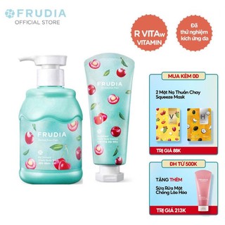 [Tặng 88k]COMBO Sữa Tắm &Dưỡng Thể Cấp Ẩm Cho Da Từ Anh Đào Frudia My Orchard Cherry Body Wash And Essence