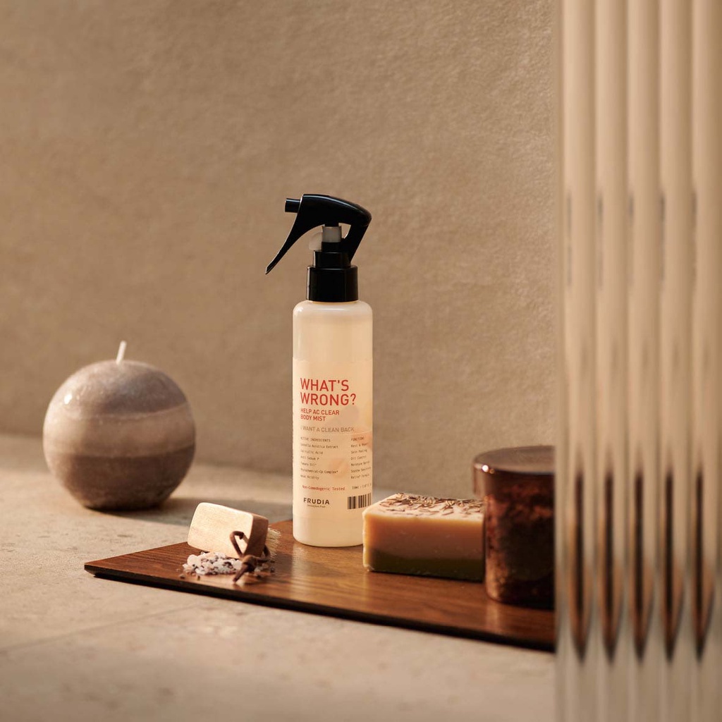 Xịt Mụn Lưng Frudia Whats Wrong? Help AC Clear Body Mist 150ml