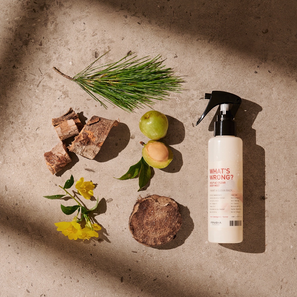 Xịt Mụn Lưng Frudia Whats Wrong? Help AC Clear Body Mist 150ml