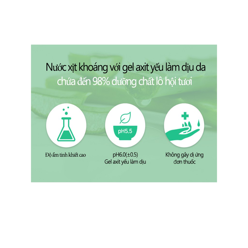 Xịt Khoáng Cấp Ẩm Từ Nha Đam Frudia My Orchard Aloe Real Soothing Gel Mist 125ml