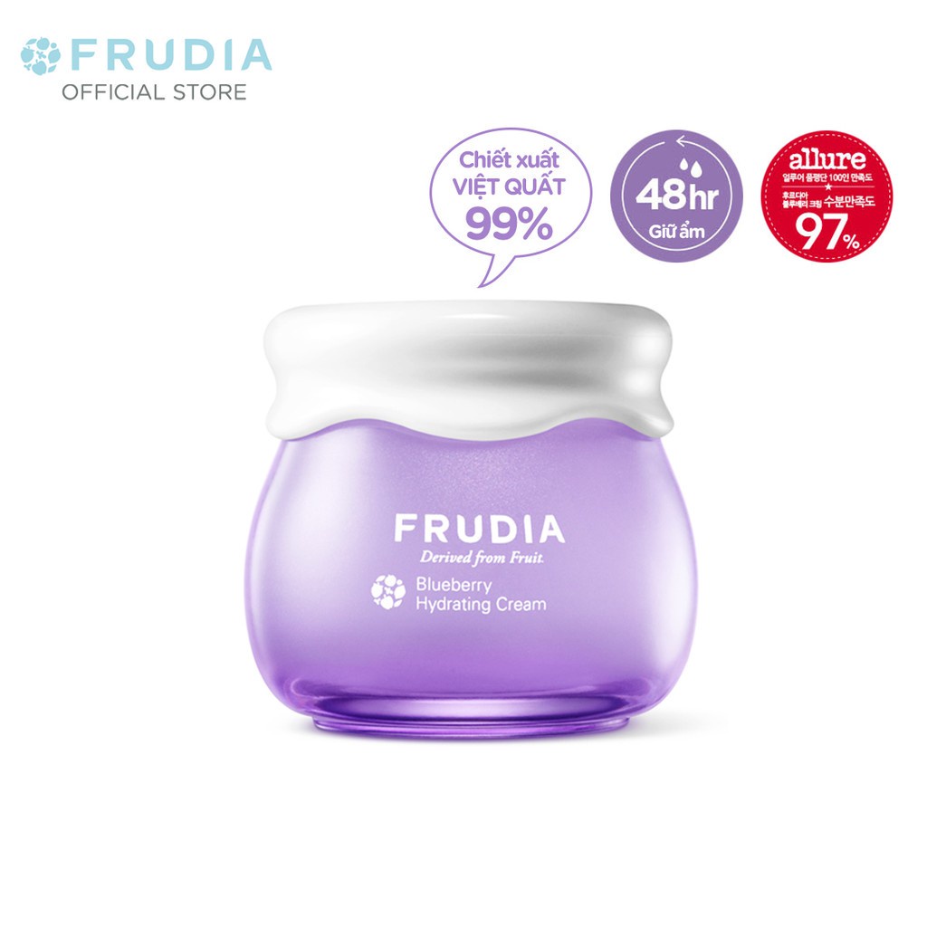 [Tặng 88k] Kem Dưỡng Ẩm Cho Da Chiết Xuất Việt Quất Frudia Blueberry Hydrating Cream 55g